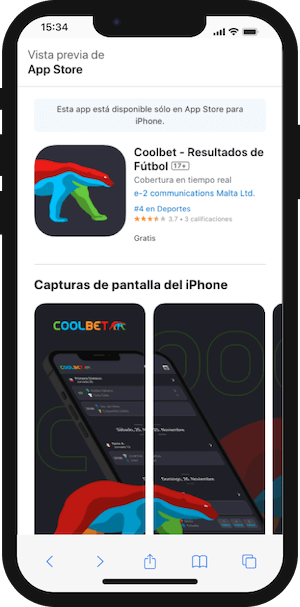 Coolbet - Resultados de fútbol - App